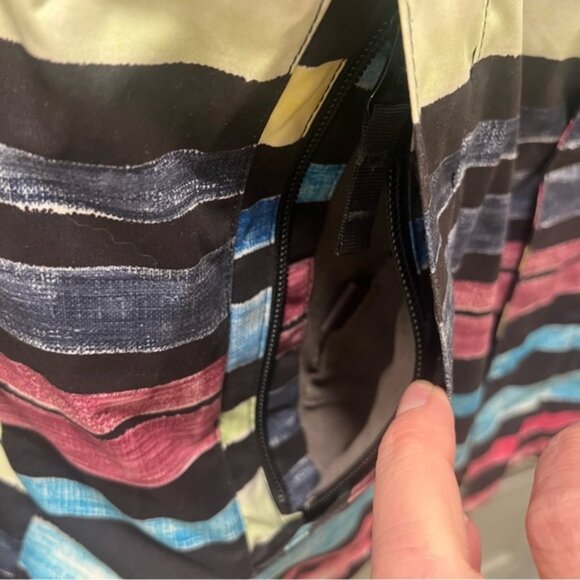 BURTON Striped Multicolor Snowboard Ski Jacket -Lots of Features! Sz Small - Picture 2 of 16